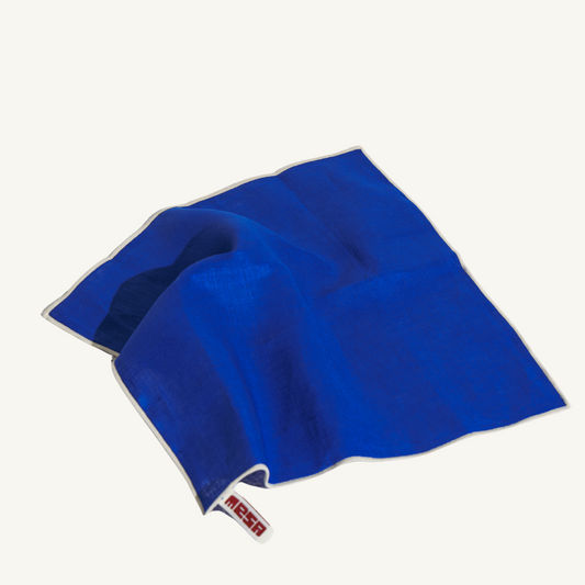 100% linen napkin royal blue