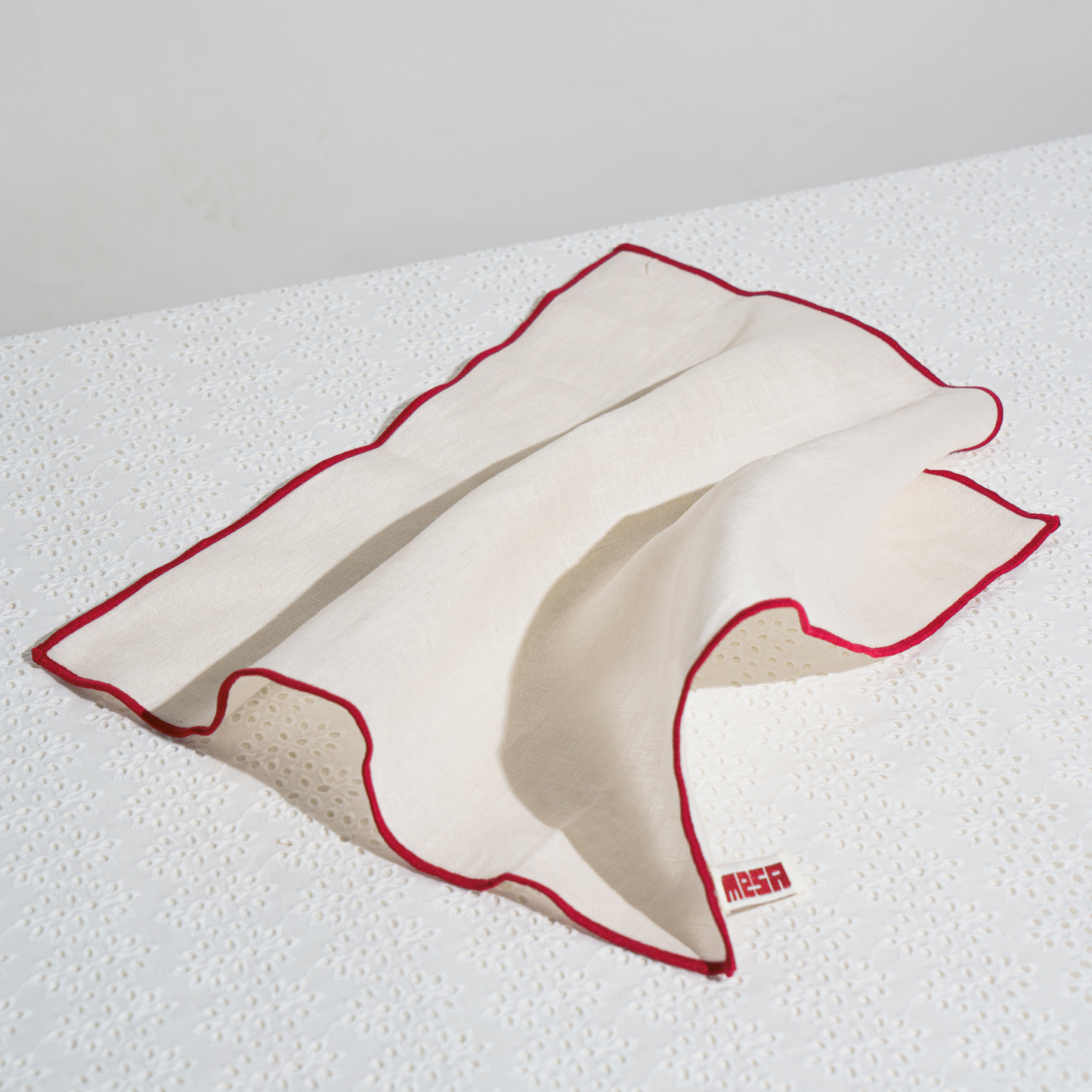 100% linen napkin cream