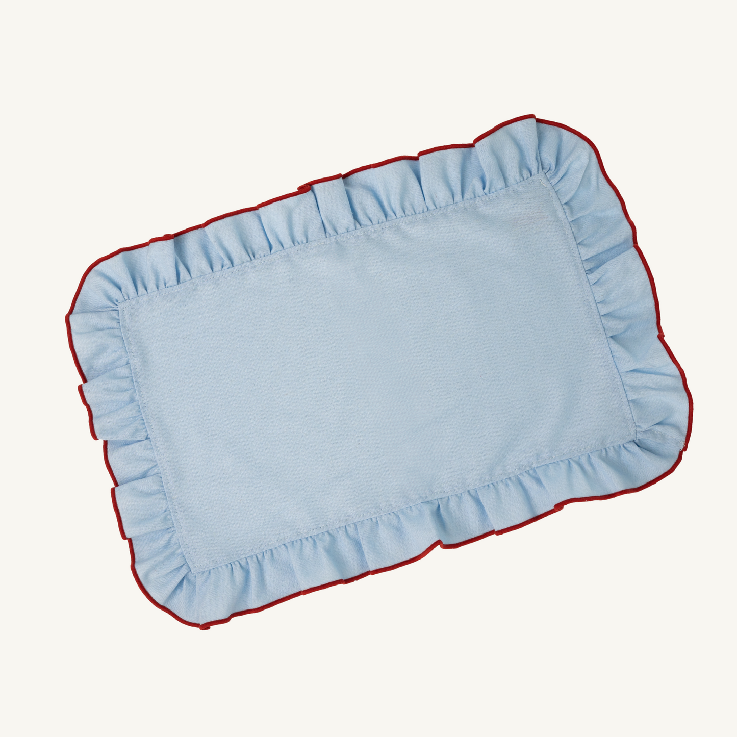 ruffled placemat clear sky - set of 2